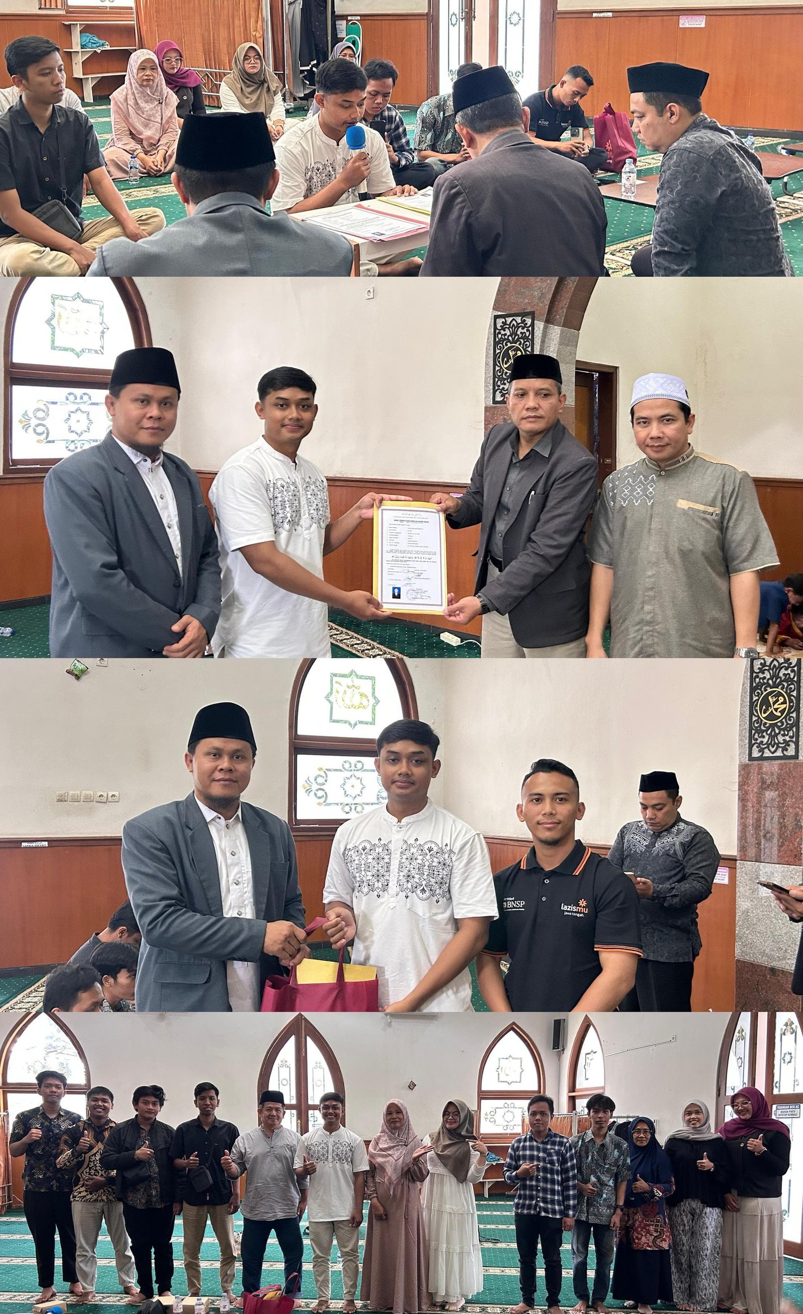 Pelaksanaan Syahadatain di Masjid An Nur Gombong Berlangsung Khidmat