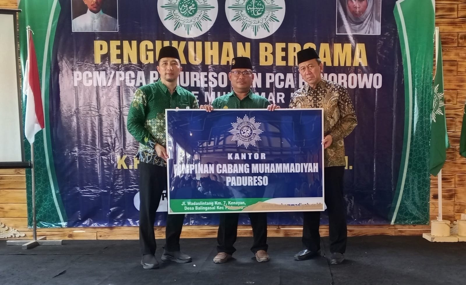 Pengukuhan PCM Padureso menandai lengkap sudah kehadiran Muhammadiyah di setiap kecamatan di kabupaten Kebumen 